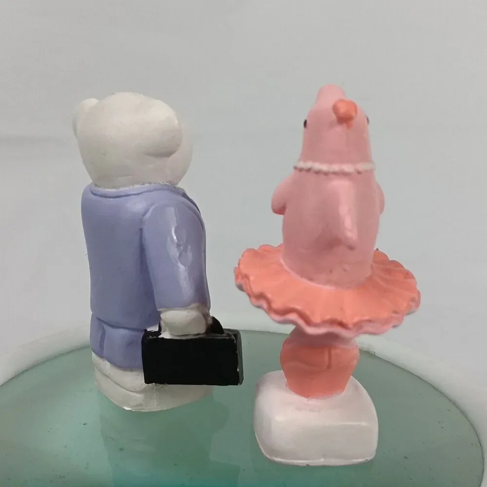 GoldieBlox Figure Dolphin and Bear Game Replacement Pieces Toy Square Bottom